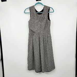 Jaeger black and white midi dress size 10